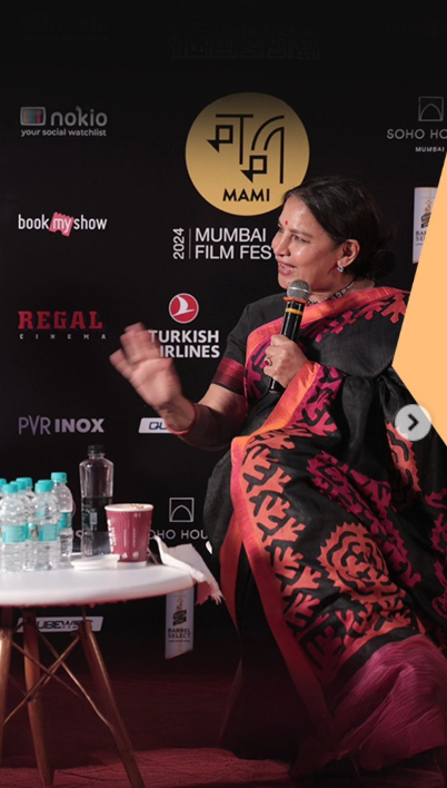 Shabana Azmi’s Black And Red Saree